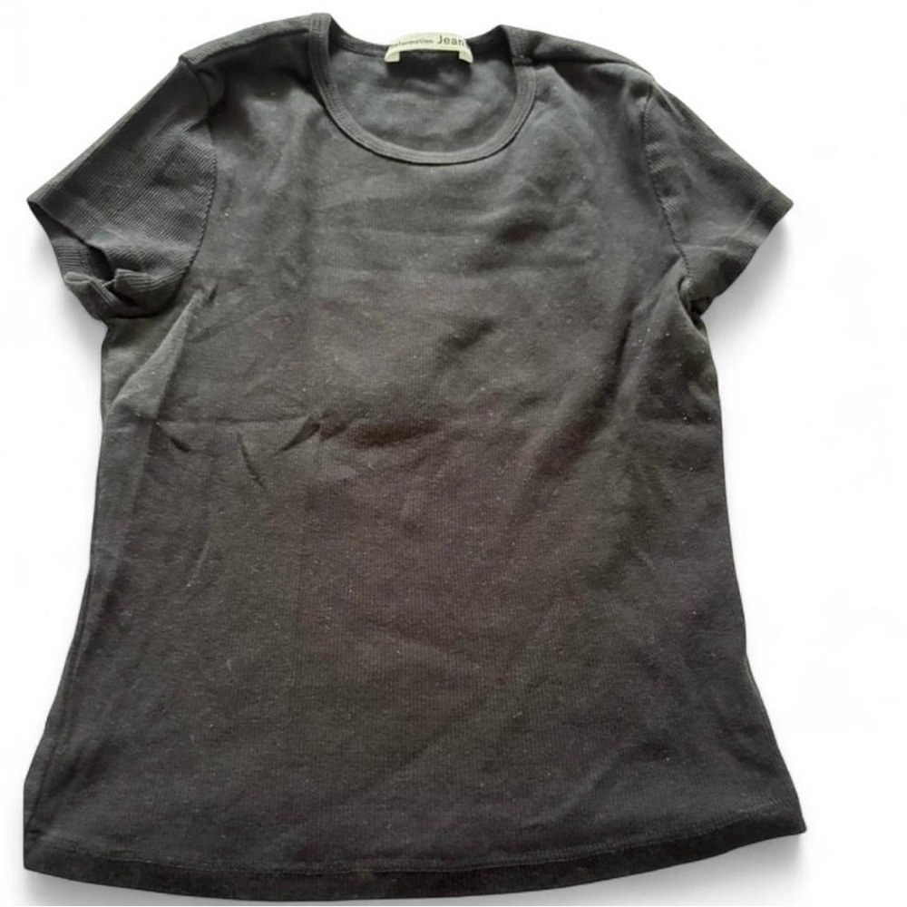 Reformation Black Short Sleeve Tee